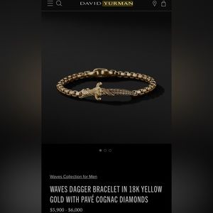 David Yurman Men’s Waves Dagger Bracelet